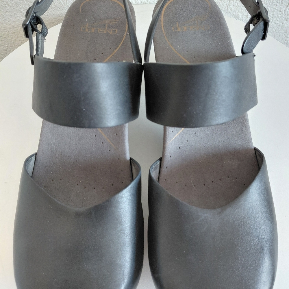 SOLD SOLD SOLD  Black Mary Jane Ankle Strap THEA Clogs - Picture 10 of 14
